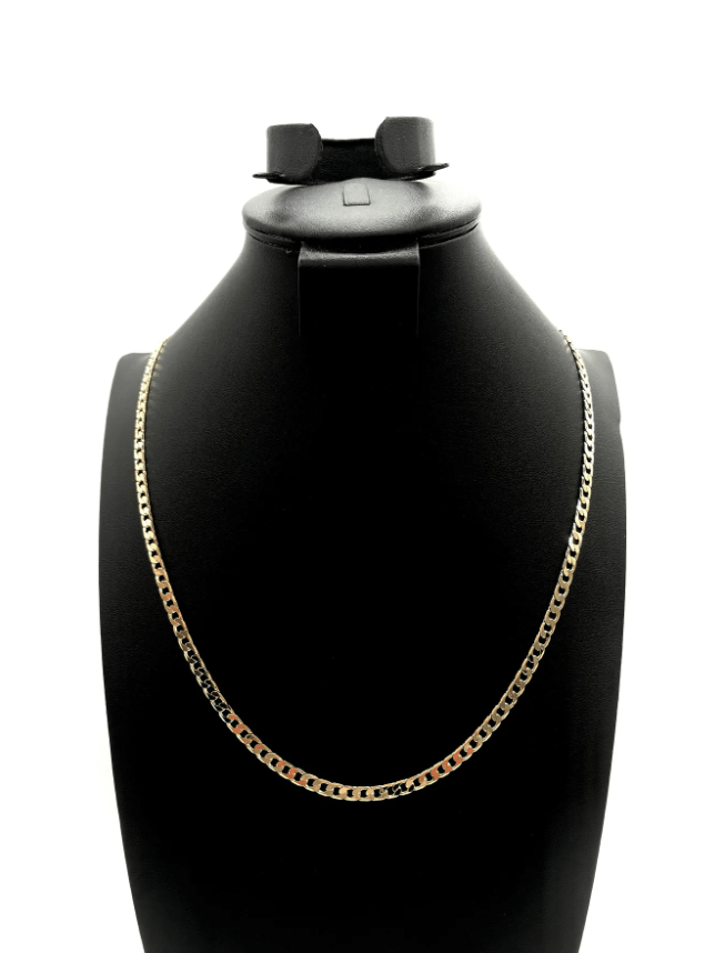 The One Jewelry 14K Chain Flat Cuban Necklace - Gold - Beauty Exchange Beauty Supply