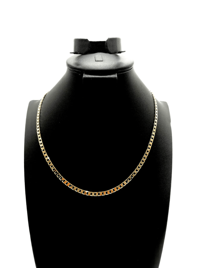 The One Jewelry 14K Chain Flat Cuban Necklace - Gold - Beauty Exchange Beauty Supply
