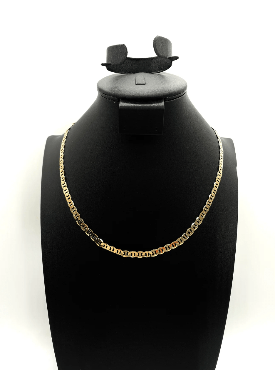 The One Jewelry 14K Chain Flat Cuban Necklace - Gold - Beauty Exchange Beauty Supply