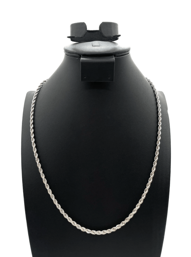 The One Jewelry 14K Rope Chain Necklace - Silver - Beauty Exchange Beauty Supply