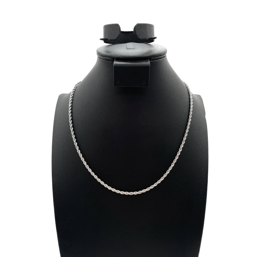 The One Jewelry 14K Rope Chain Necklace - Silver - Beauty Exchange Beauty Supply