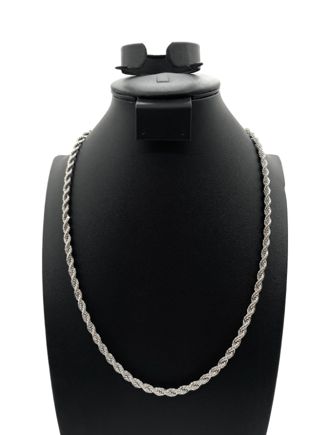 The One Jewelry 14K Rope Chain Necklace - Silver - Beauty Exchange Beauty Supply
