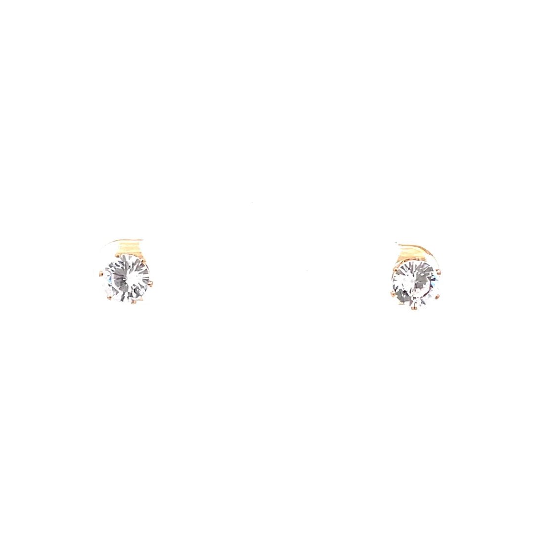 The One Jewelry Cubic Zirconia Round Earrings - Beauty Exchange Beauty Supply