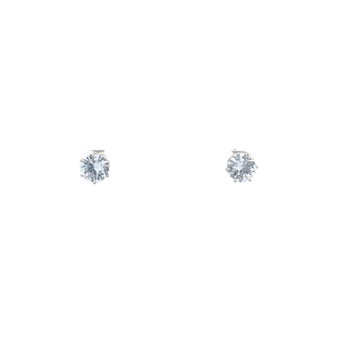 The One Jewelry Cubic Zirconia Round Earrings - Beauty Exchange Beauty Supply