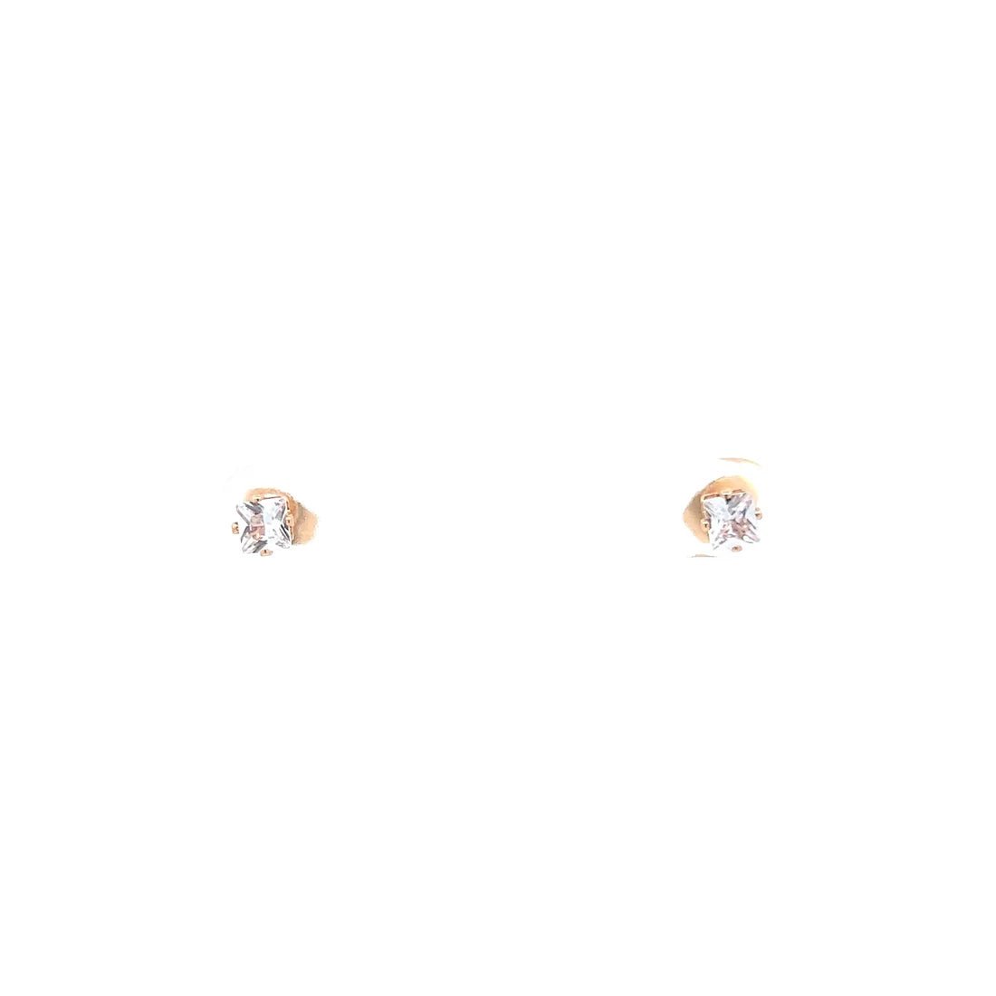 The One Jewelry Cubic Zirconia Square Earrings - Beauty Exchange Beauty Supply