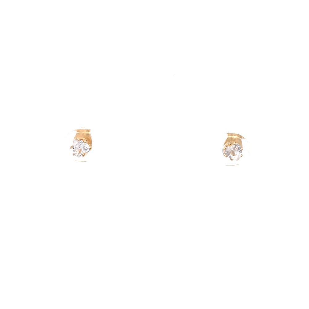 The One Jewelry Floor Cubic Zirconia Earrings - Heart - Beauty Exchange Beauty Supply