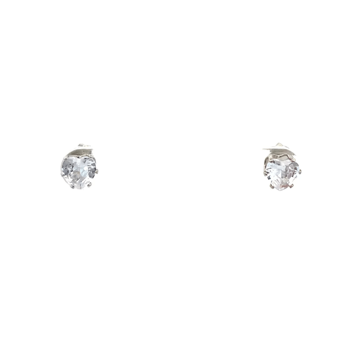 The One Jewelry Floor Cubic Zirconia Earrings - Heart - Beauty Exchange Beauty Supply