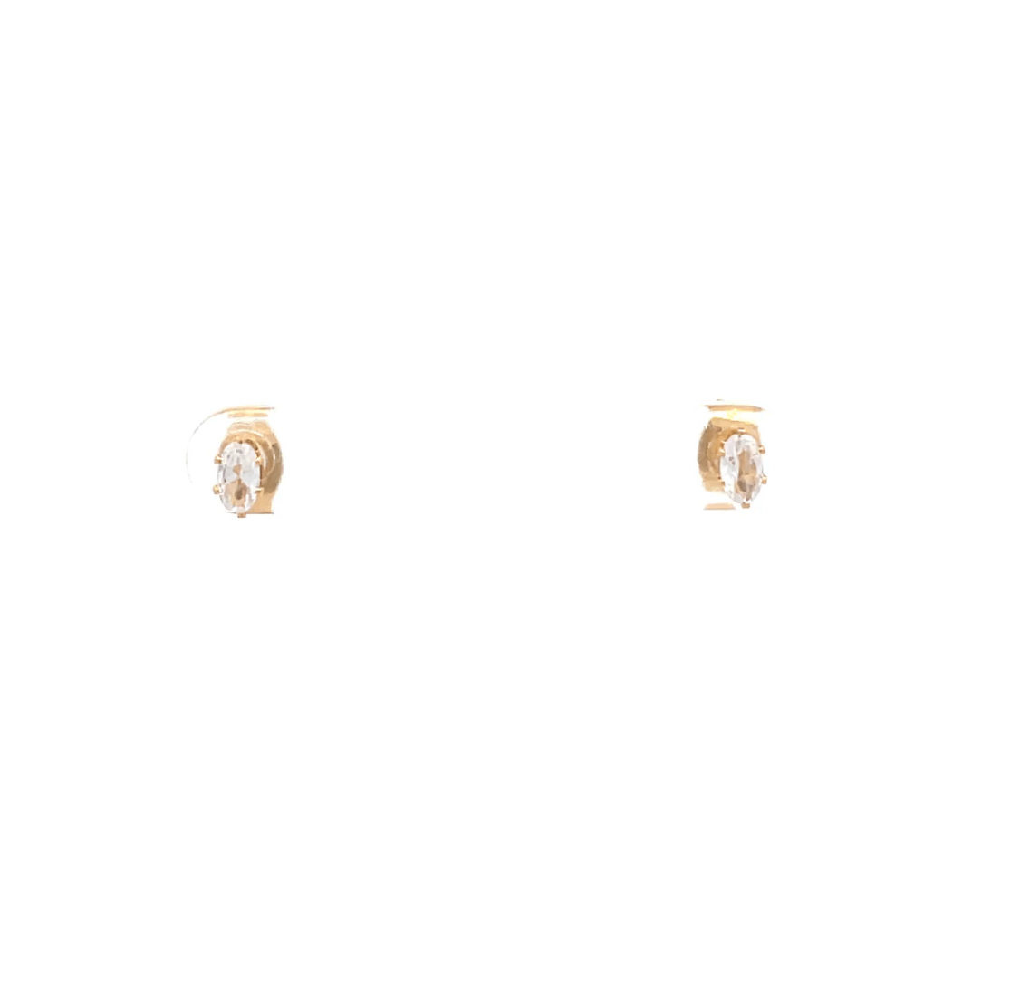 The One Jewelry Floor Cubic Zirconia Earrings - Oval - Beauty Exchange Beauty Supply