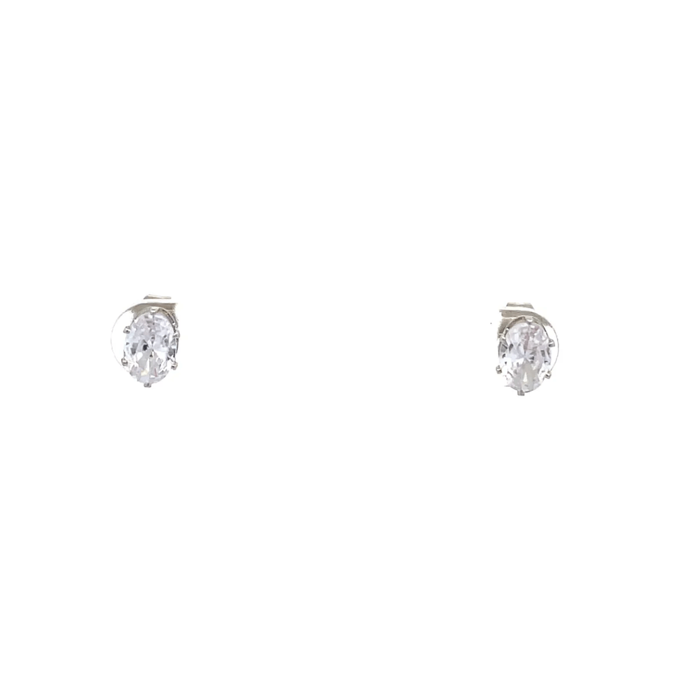 The One Jewelry Floor Cubic Zirconia Earrings - Oval - Beauty Exchange Beauty Supply