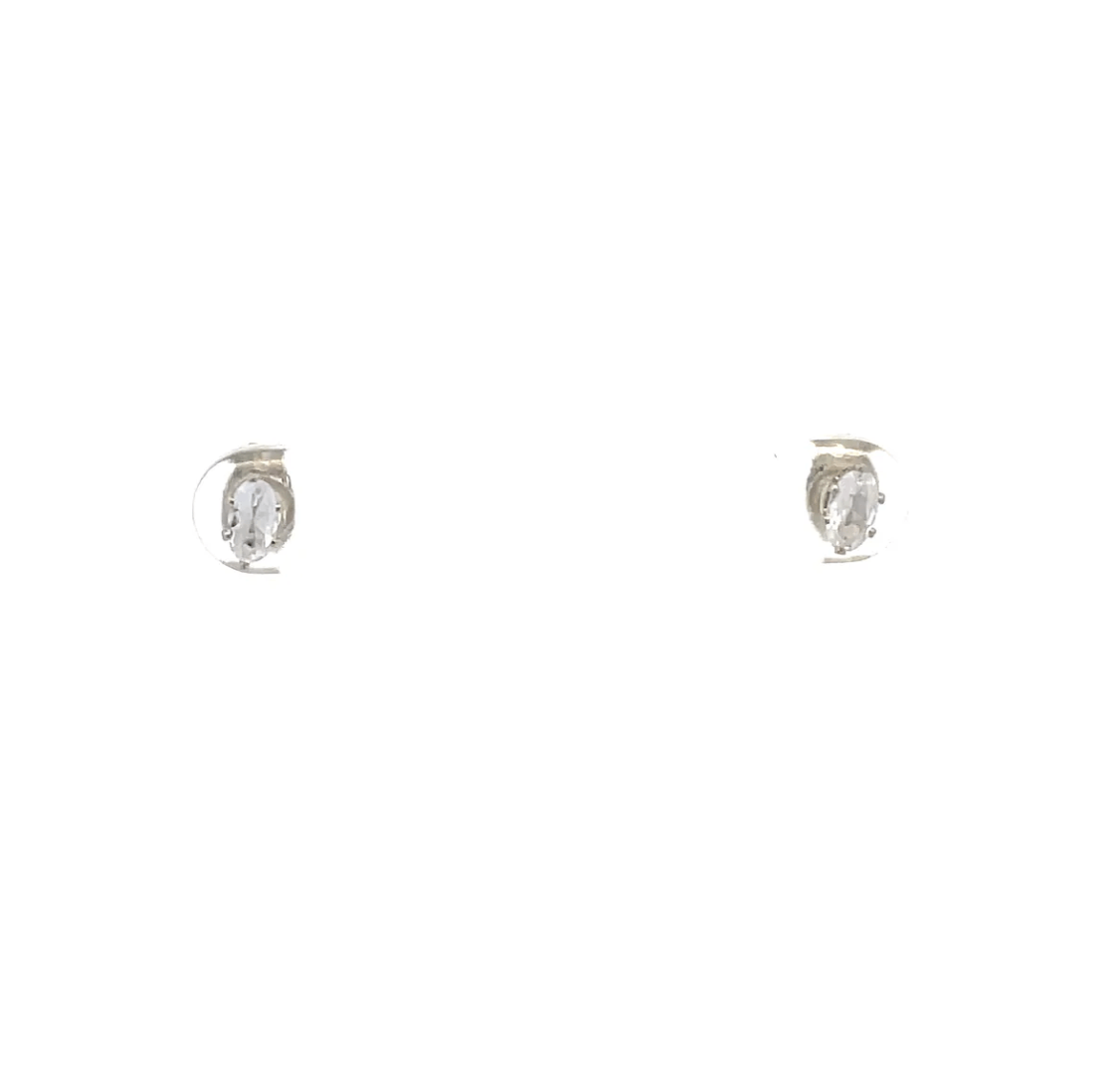 The One Jewelry Floor Cubic Zirconia Earrings - Oval - Beauty Exchange Beauty Supply