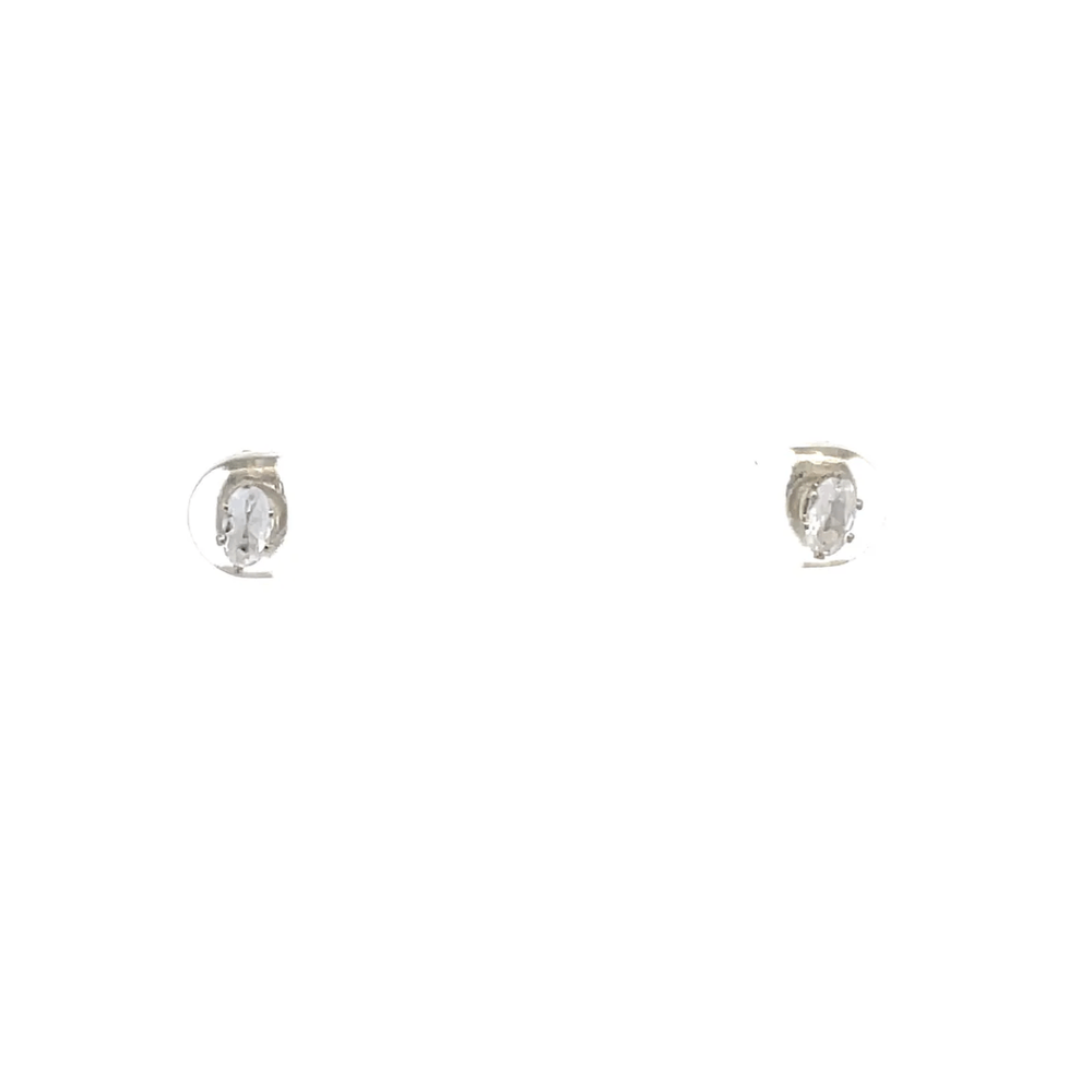 The One Jewelry Floor Cubic Zirconia Earrings - Oval - Beauty Exchange Beauty Supply