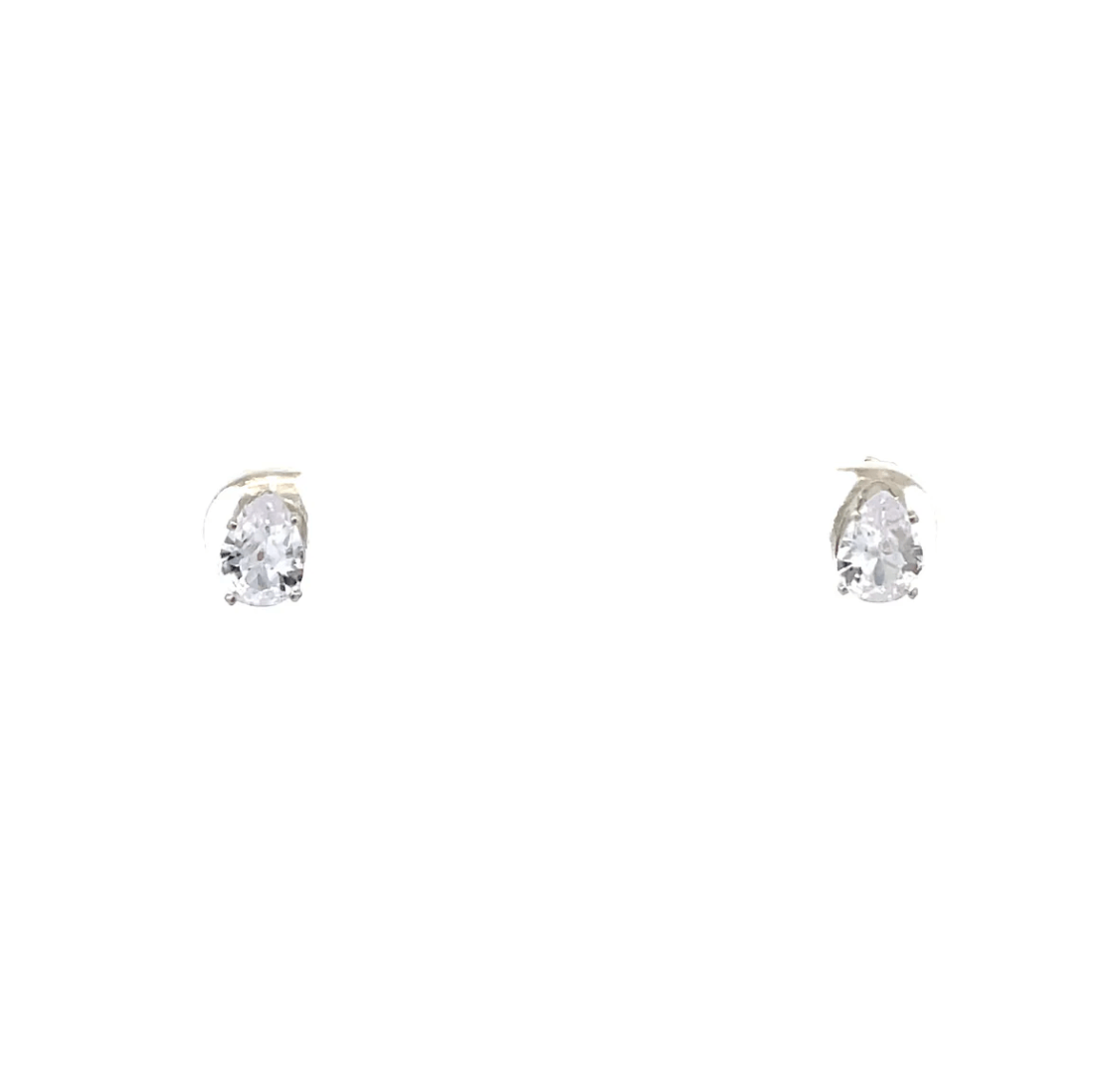 The One Jewelry Floor Cubic Zirconia Earrings - Pear - Beauty Exchange Beauty Supply