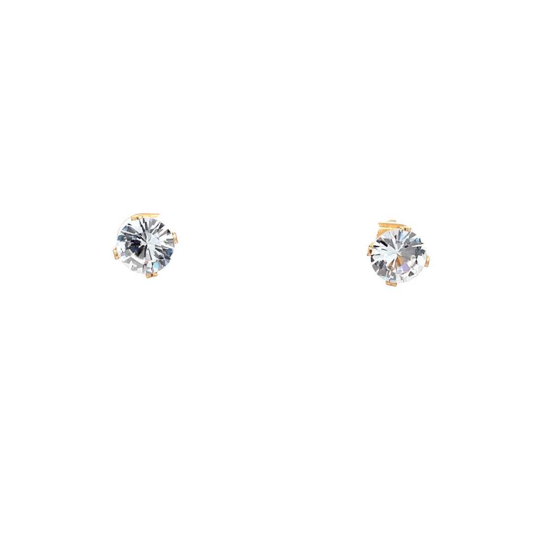 The One Jewelry Floor Cubic Zirconia Earrings - Round - Beauty Exchange Beauty Supply