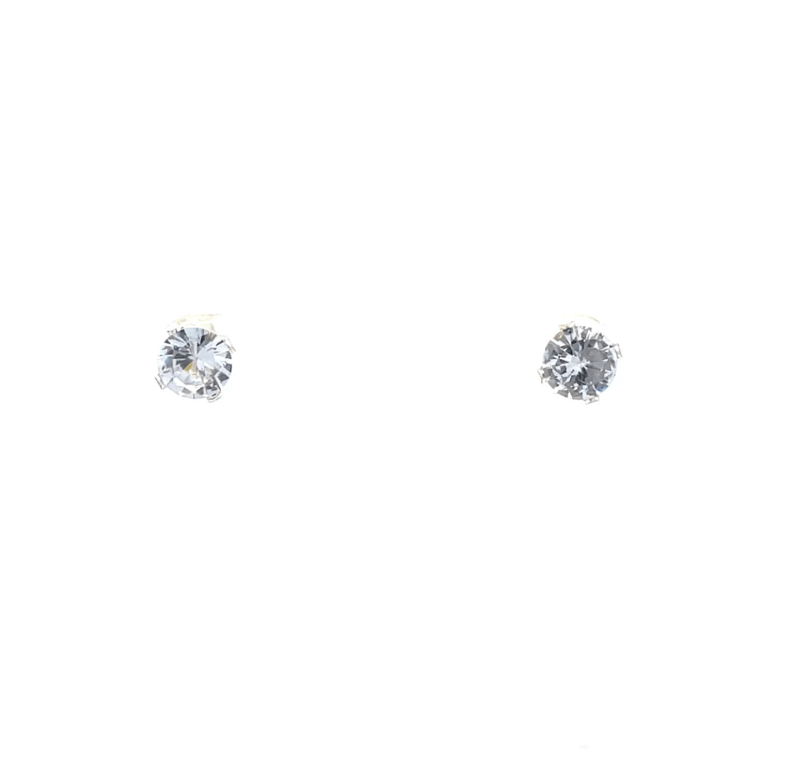 The One Jewelry Floor Cubic Zirconia Earrings - Round - Beauty Exchange Beauty Supply