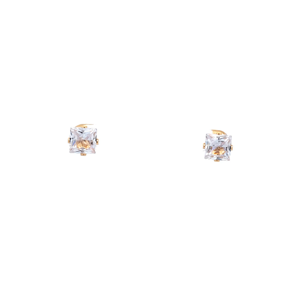 The One Jewelry Floor Cubic Zirconia Earrings - Square - Beauty Exchange Beauty Supply