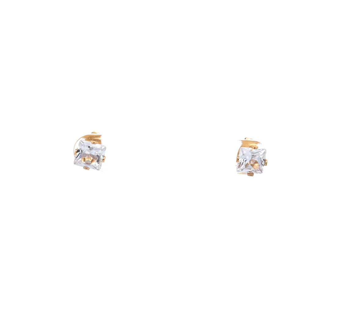 The One Jewelry Floor Cubic Zirconia Earrings - Square - Beauty Exchange Beauty Supply