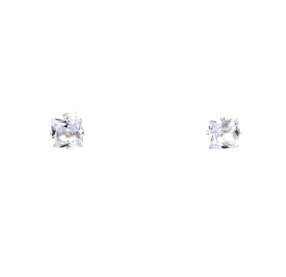 The One Jewelry Floor Cubic Zirconia Earrings - Square - Beauty Exchange Beauty Supply