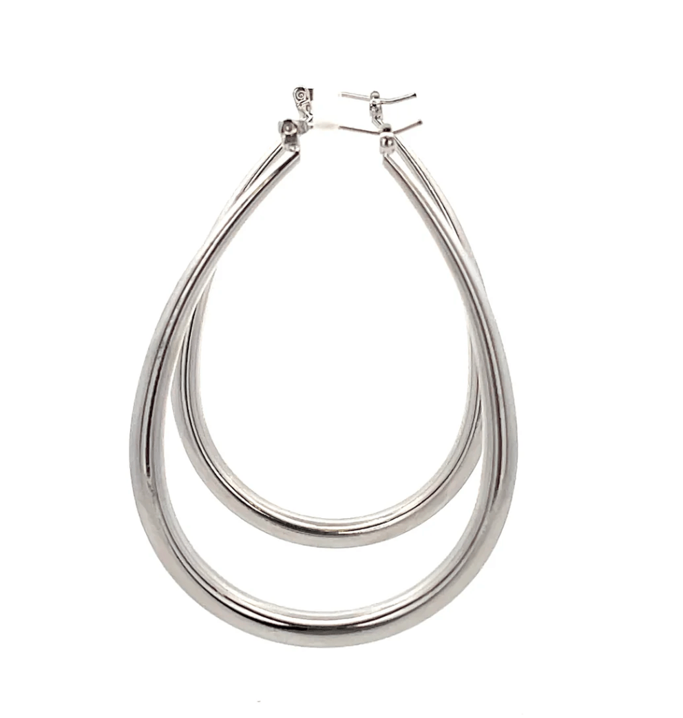 The One Jewelry Hollow Plain Design Earring - Oval - Beauty Exchange Beauty Supply