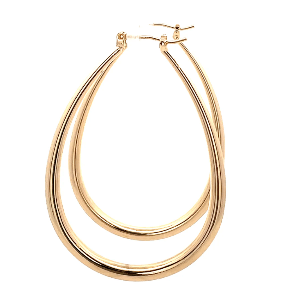 The One Jewelry Hollow Plain Design Earring - Oval - Beauty Exchange Beauty Supply