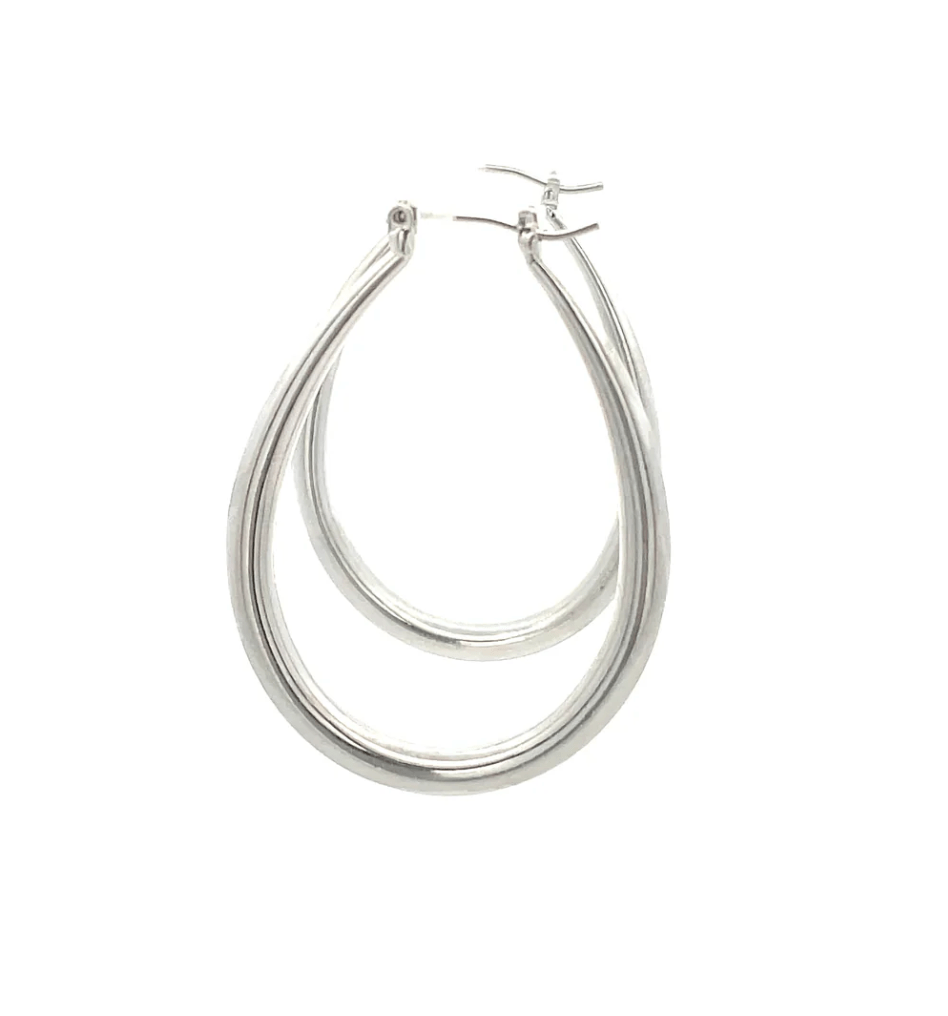 The One Jewelry Hollow Plain Design Earring - Oval - Beauty Exchange Beauty Supply