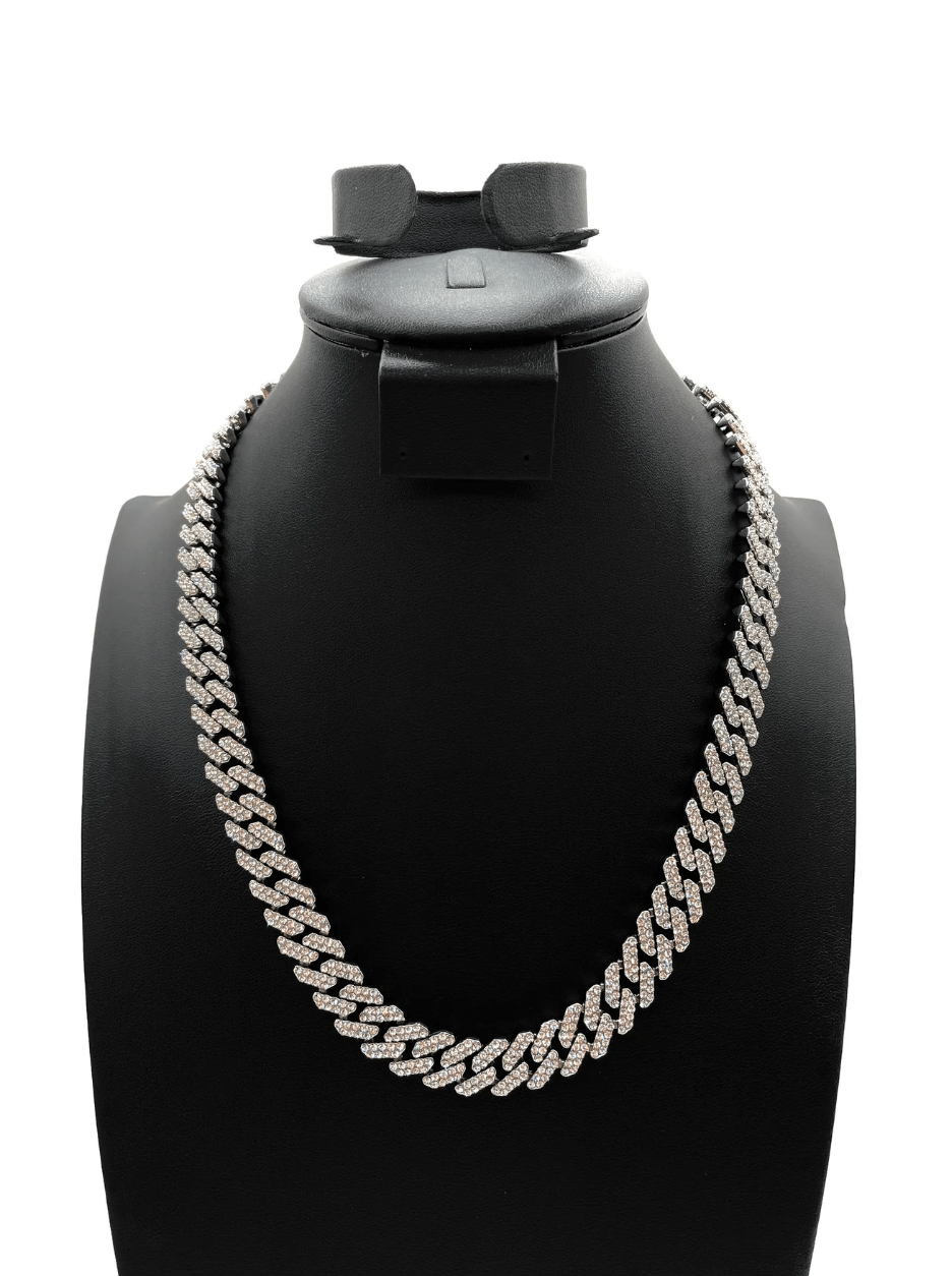 The One Jewelry Iced Out Diamond Necklace - 9 Styles - Beauty Exchange Beauty Supply