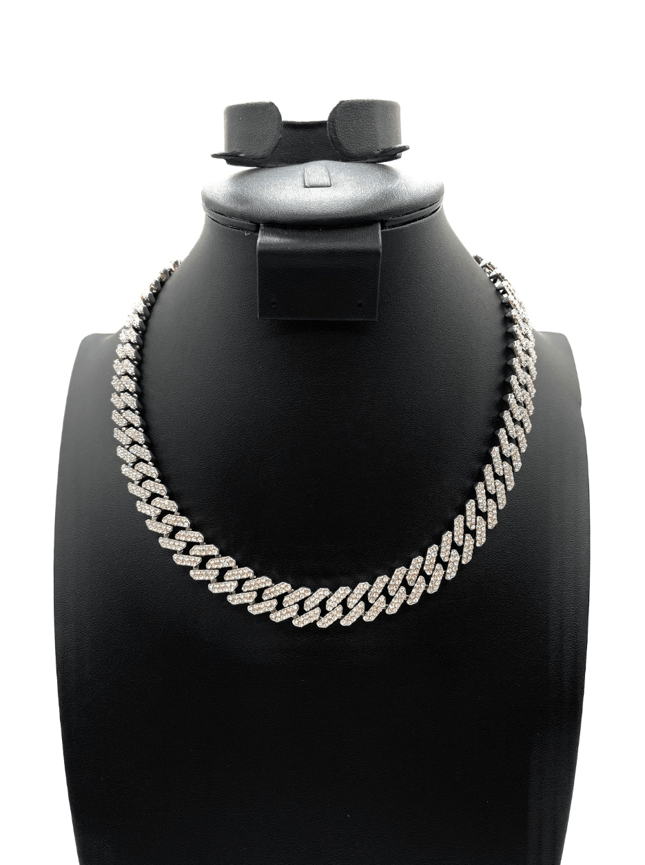 The One Jewelry Iced Out Diamond Necklace - 9 Styles - Beauty Exchange Beauty Supply