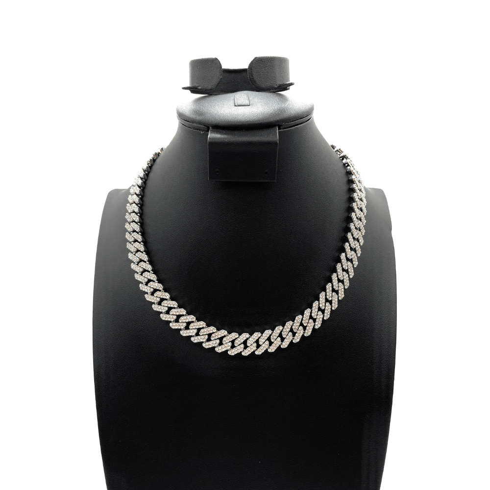 The One Jewelry Iced Out Diamond Necklace - 9 Styles - Beauty Exchange Beauty Supply