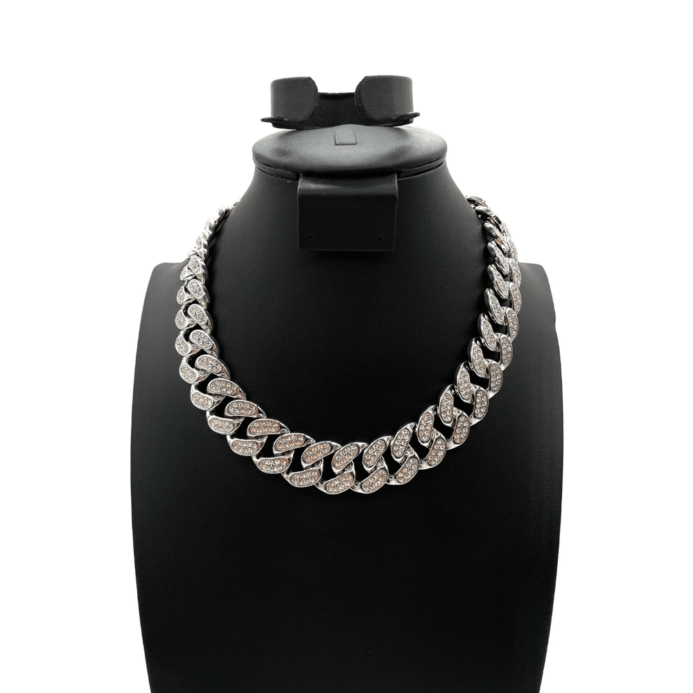 The One Jewelry Iced Out Diamond Necklace - 9 Styles - Beauty Exchange Beauty Supply