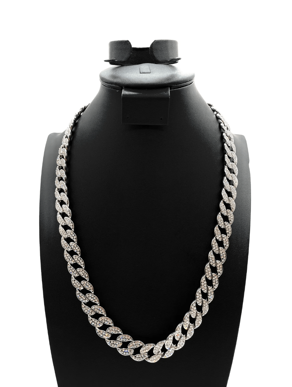 The One Jewelry Iced Out Diamond Necklace - 9 Styles - Beauty Exchange Beauty Supply