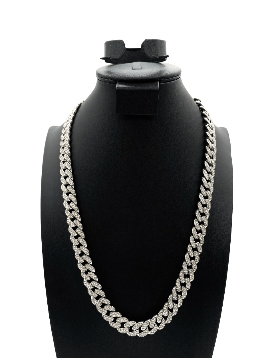 The One Jewelry Iced Out Diamond Necklace - 9 Styles - Beauty Exchange Beauty Supply