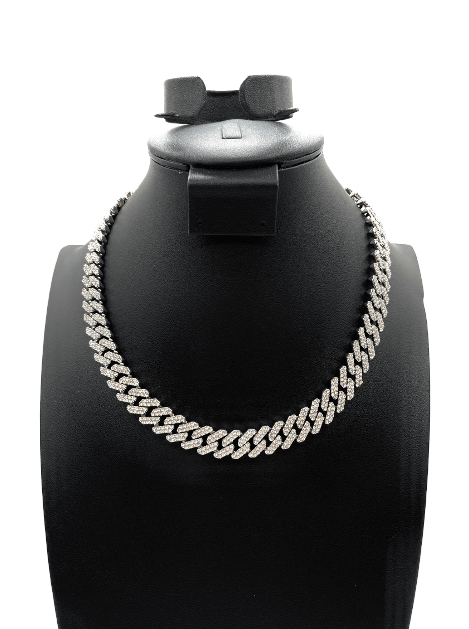 The One Jewelry Iced Out Diamond Necklace - 9 Styles - Beauty Exchange Beauty Supply