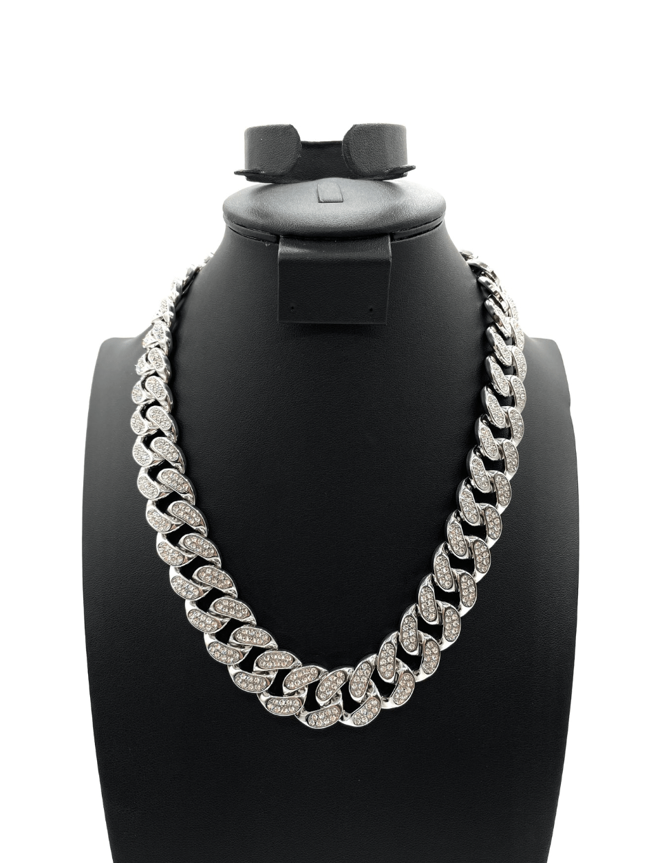 The One Jewelry Iced Out Diamond Necklace - 9 Styles - Beauty Exchange Beauty Supply
