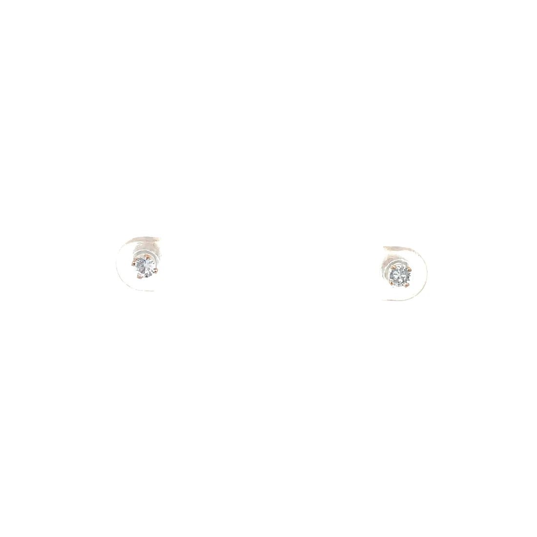 The One Jewelry Screw Back CZ Round Earrings - Beauty Exchange Beauty Supply