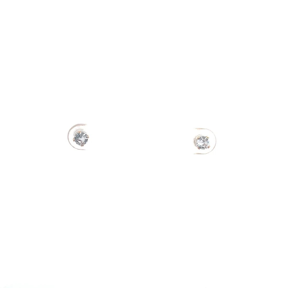 The One Jewelry Screw Back CZ Round Earrings - Beauty Exchange Beauty Supply