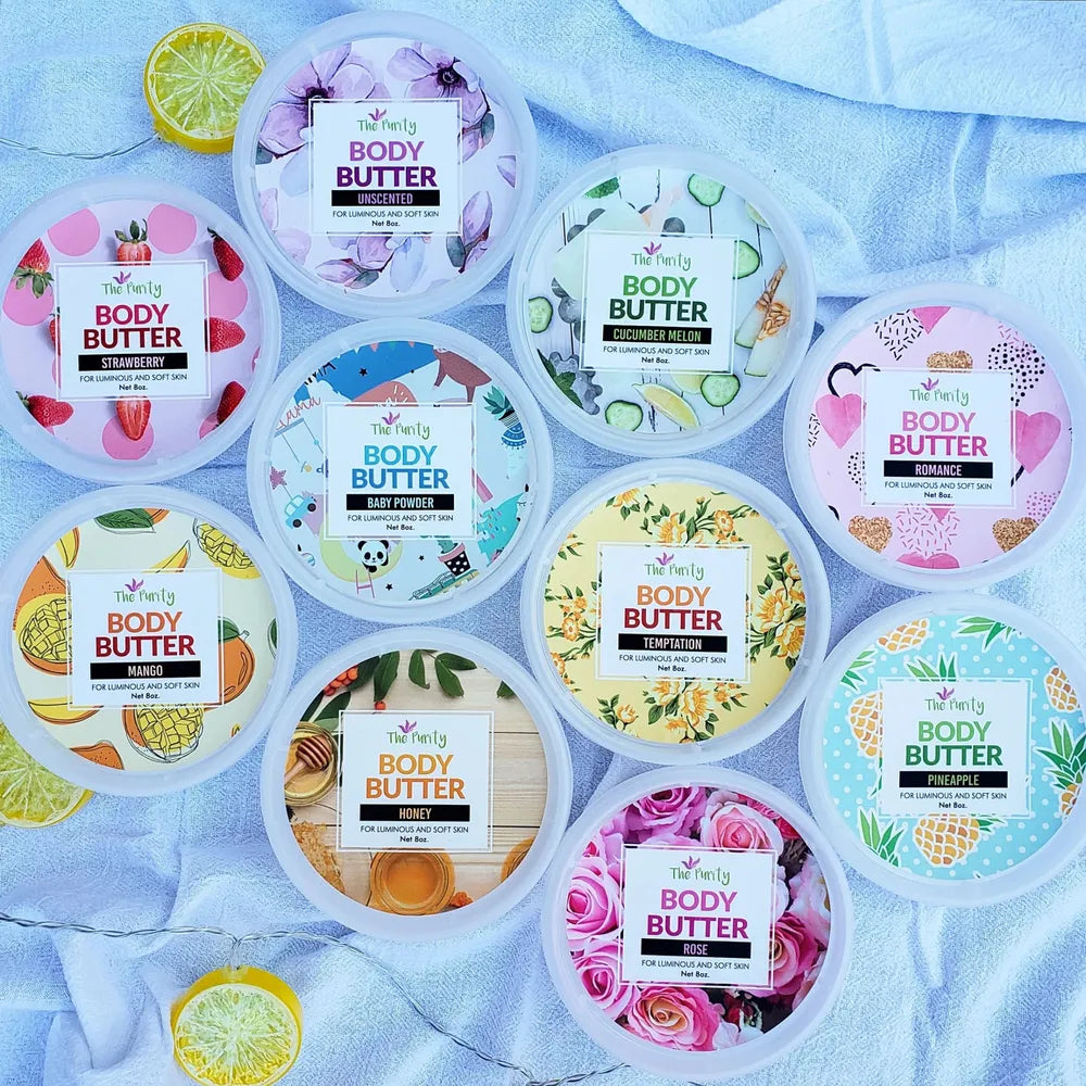 The Purity Cosmetics Body Butter โ Hydrating & Nourishing Formula โ 9 Scent Variants โ 8 oz - Beauty Exchange Beauty Supply