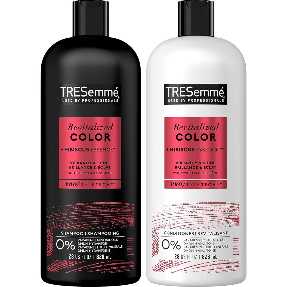 TRESemmé Color Revitalize Shampoo & Conditioner Set – With Sunflower Seed Oil for Long - Lasting Color Protection – 28 fl oz Each - Beauty Exchange Beauty Supply