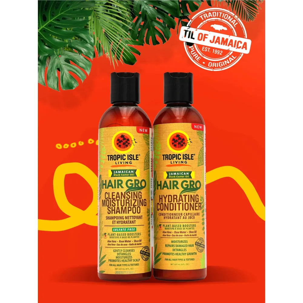 Tropic Isle Hair Gro Cleansing & Moisturizing Duo – 8 oz - Beauty Exchange Beauty Supply