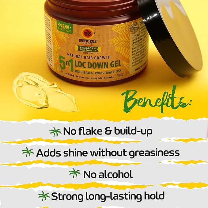 Tropic Isle Living 5 - in - 1 Loc Down Gel – 12oz - Beauty Exchange Beauty Supply