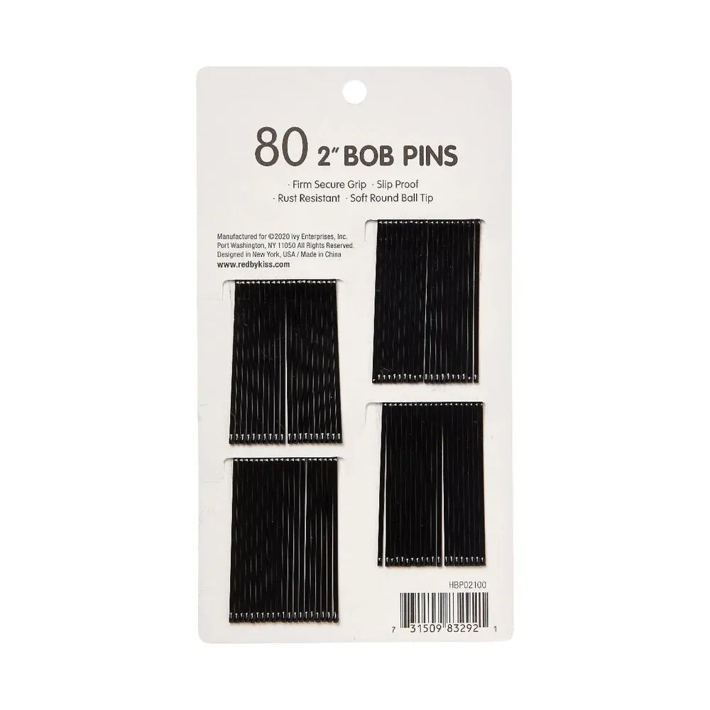 Red by Kiss 80 Pcs Bob Pins – 2"