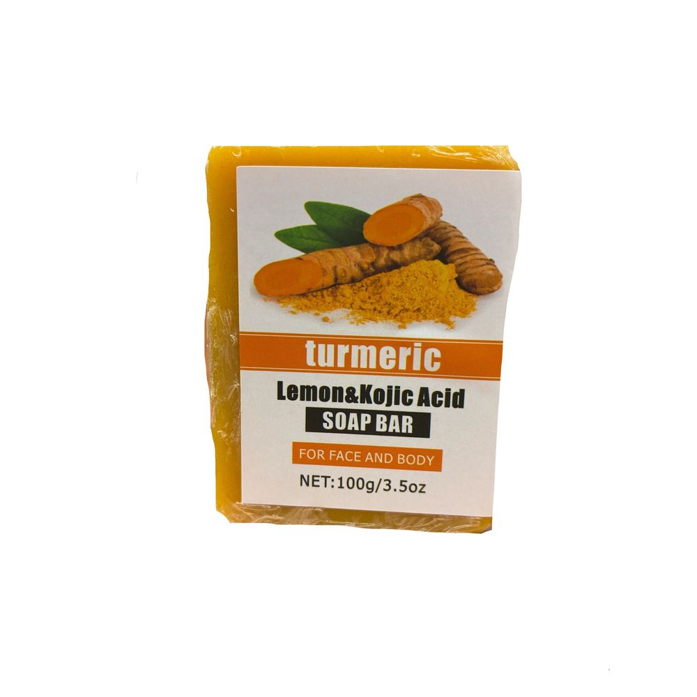 Turmeric Lemon & Kojic Acid Brightening Soap – 3.5 oz - Beauty Exchange Beauty Supply