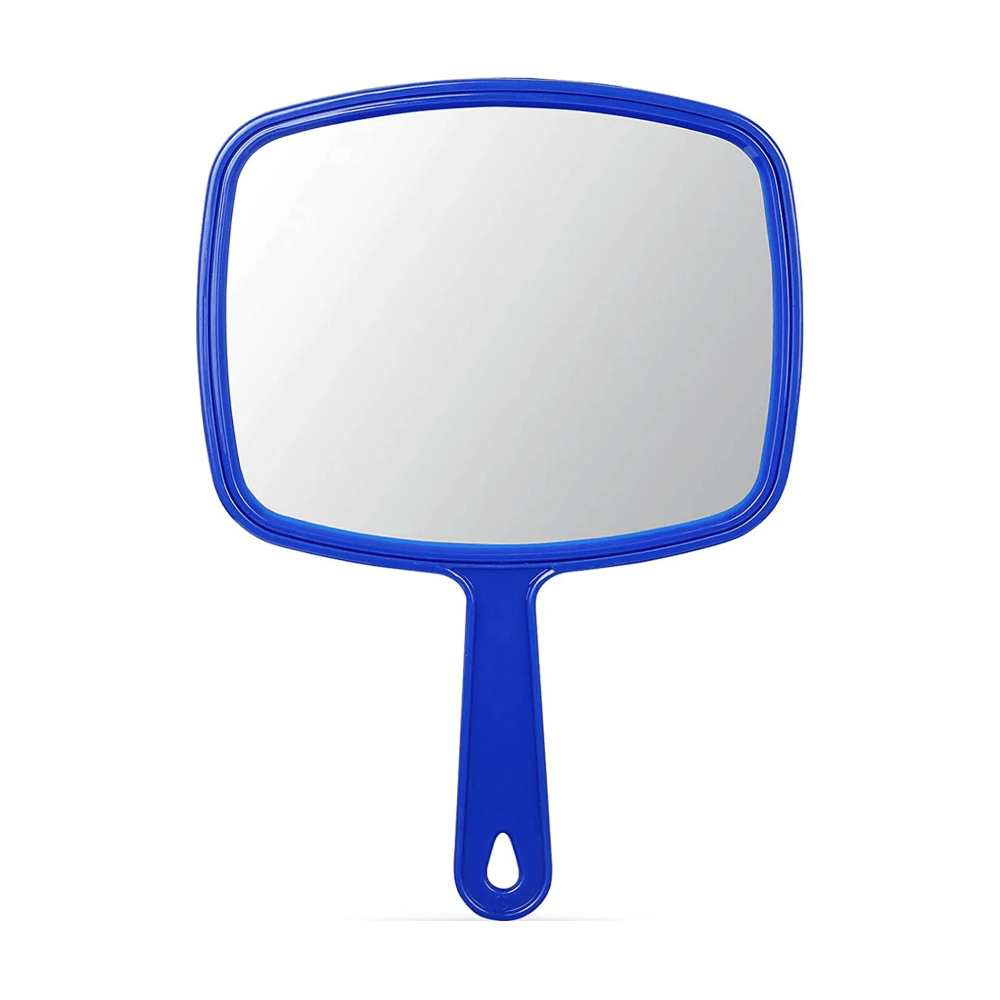 TV Hand Mirror – Q0704 | Medium Rectangular Styling Mirror with Handle - Beauty Exchange Beauty Supply