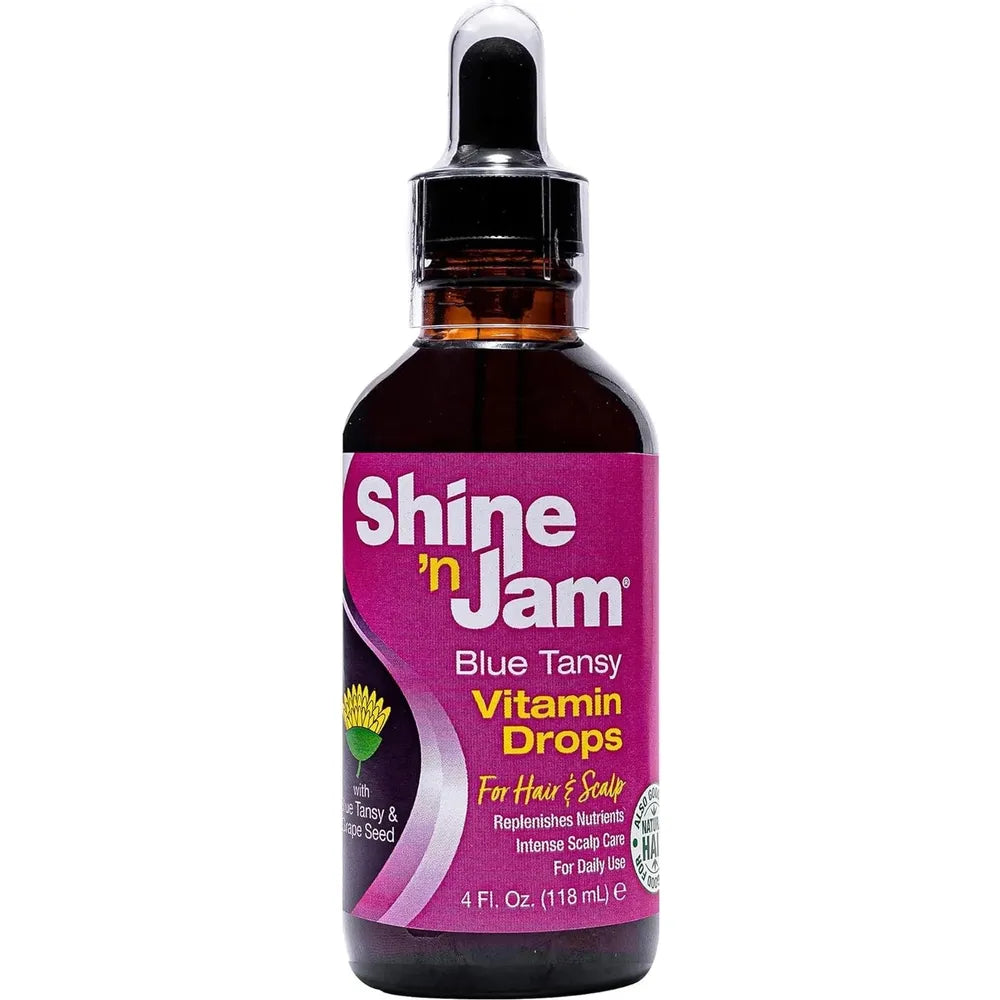 Ampro Shine n Jam Hair Oil - Nourishing Scalp and Hair Treatment Drops 4 oz
