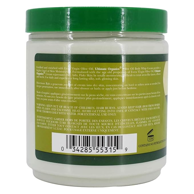 Ultimate Olive Oil Body Whip Cream – 15 oz - Beauty Exchange Beauty Supply
