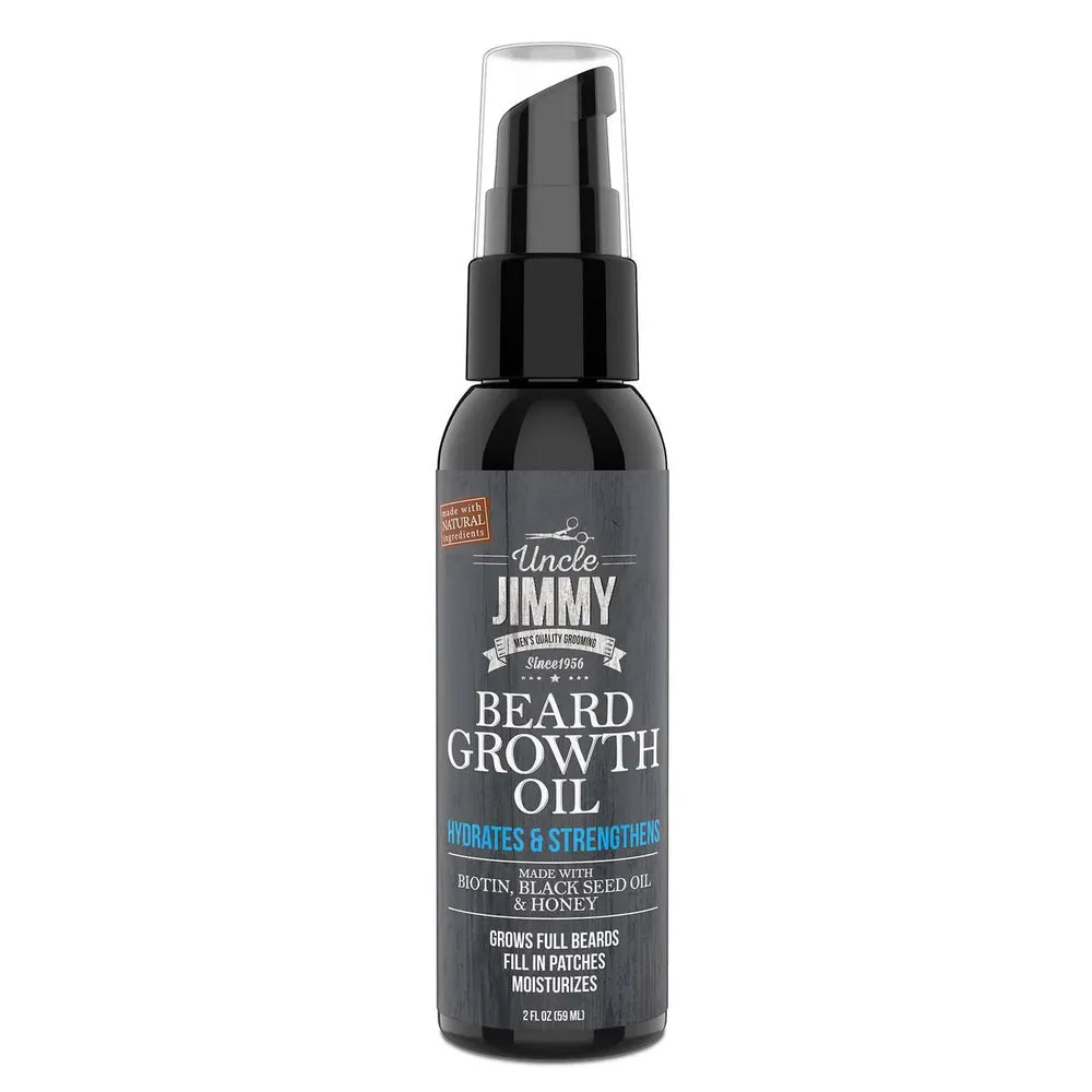 Uncle Jimmy Beard Oil & Growth Oil – 2oz - Beauty Exchange Beauty Supply