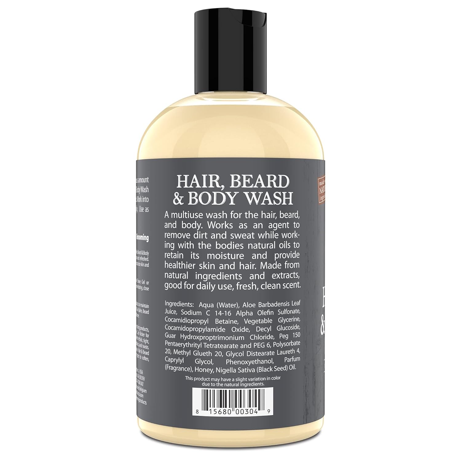 Uncle Jimmy Hair, Beard & Body Wash – 12 oz - Beauty Exchange Beauty Supply