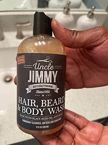 Uncle Jimmy Hair, Beard & Body Wash – 12 oz - Beauty Exchange Beauty Supply
