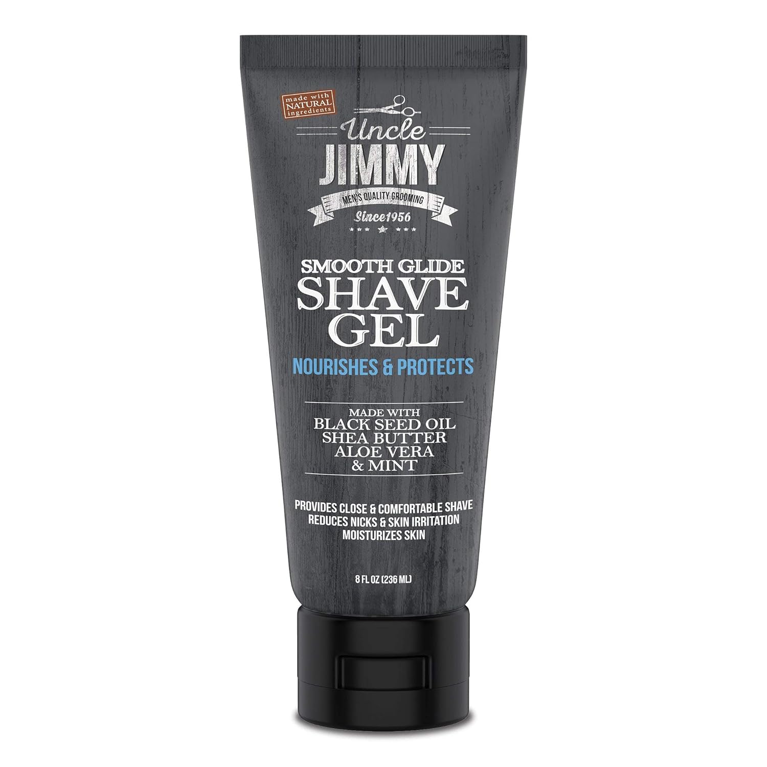 Uncle Jimmy Shave Gel – Bump - Free Shave 8 oz - Beauty Exchange Beauty Supply