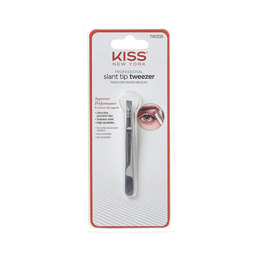KISS NEW YORK Slant Tip Tweezer – Precision Brow Shaping Tool