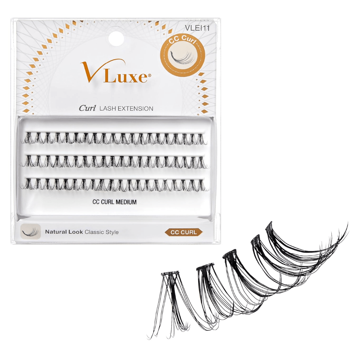 V - Luxe by i - ENVY 30D Extension Cluster Lashes – Styles 06 to 13 - Beauty Exchange Beauty Supply