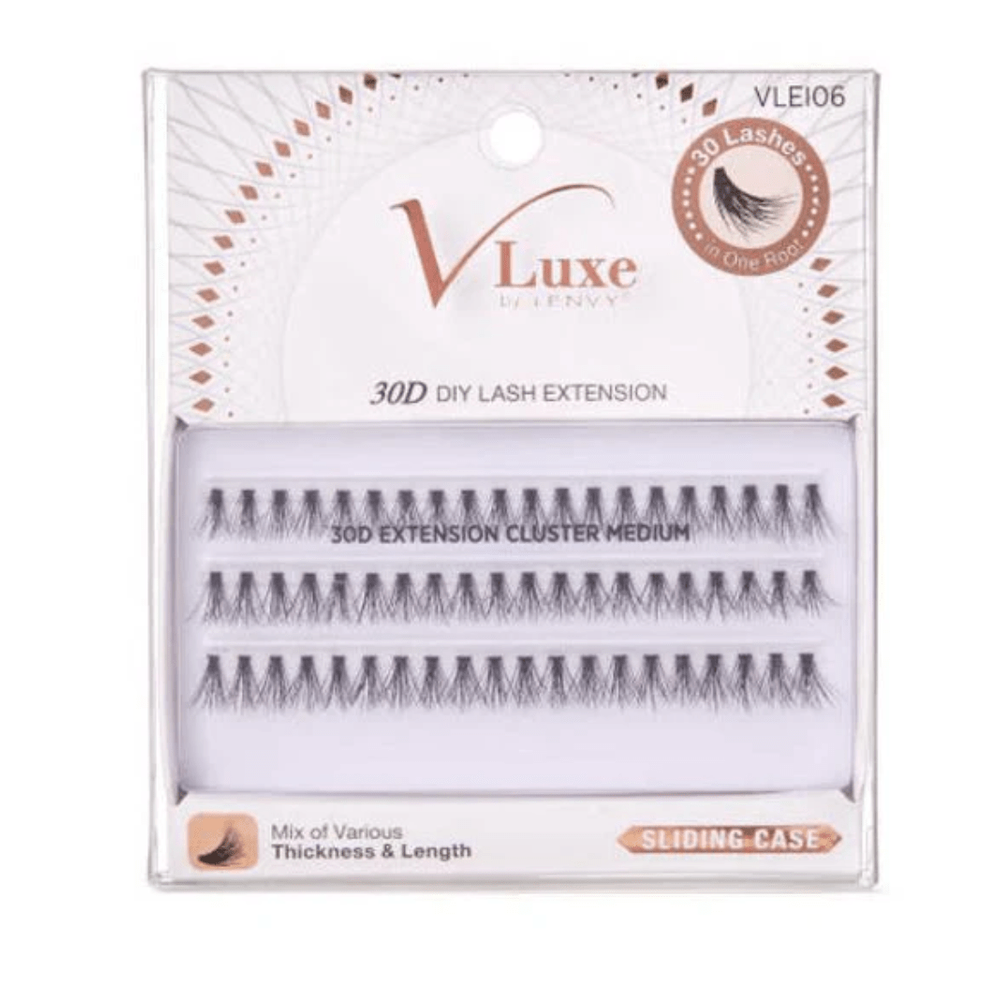 V - Luxe by i - ENVY 30D Extension Cluster Lashes – Styles 06 to 13 - Beauty Exchange Beauty Supply